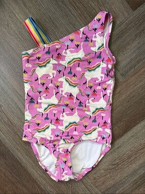 Girls unicorn bathing suit
